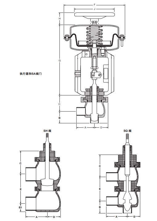 棋牌平台调节阀‘S’系列结构图