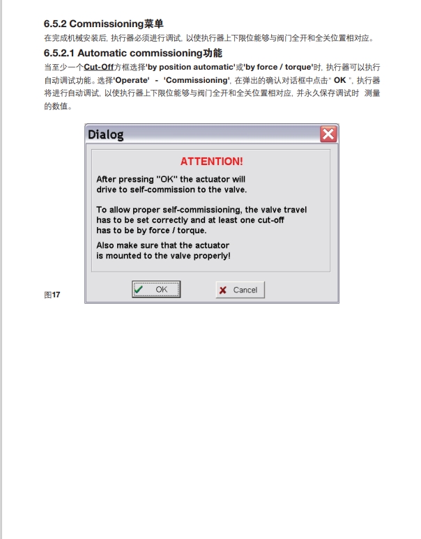 AEL6电动执行器方法