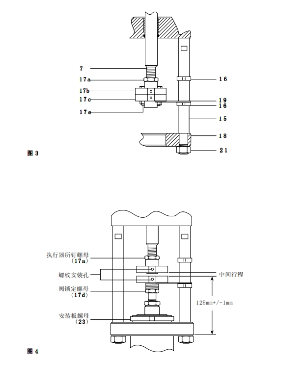 气动执行器PN5700和PN6700安装方法二