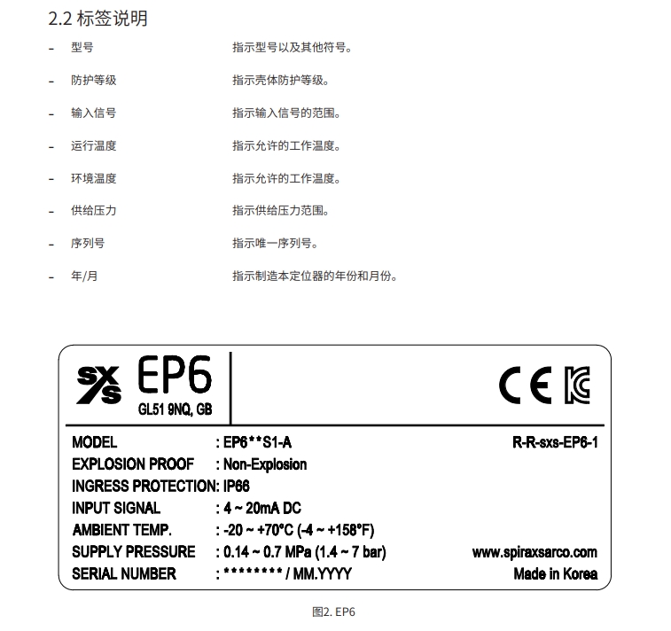 EP6定位器标签说明