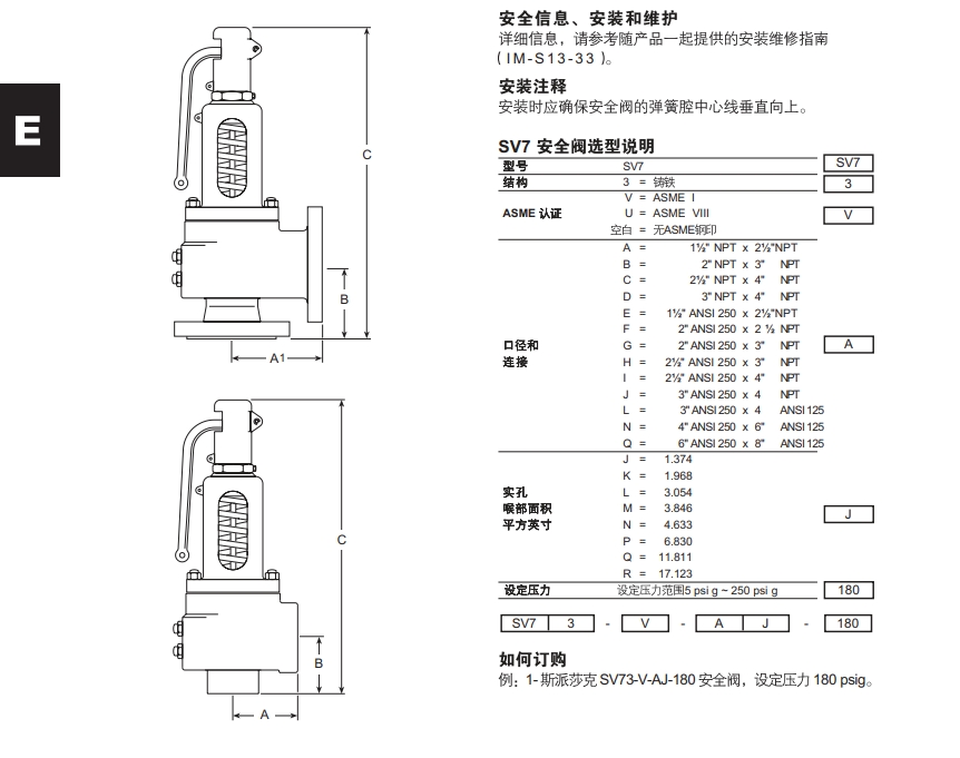 棋牌平台SV73安全阀铭牌详解图
