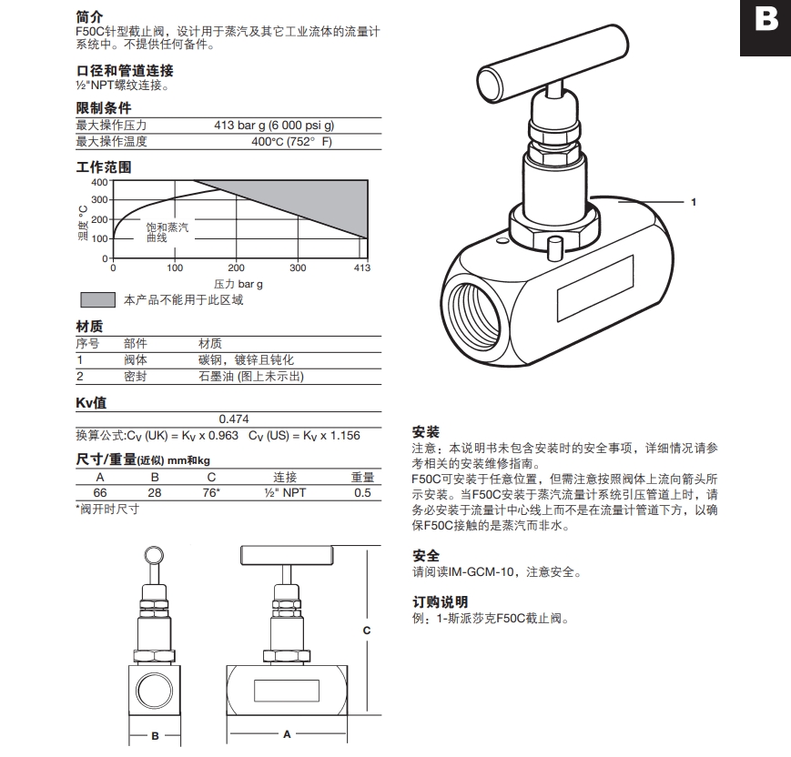 棋牌平台F50C针型截止阀尺寸，参数