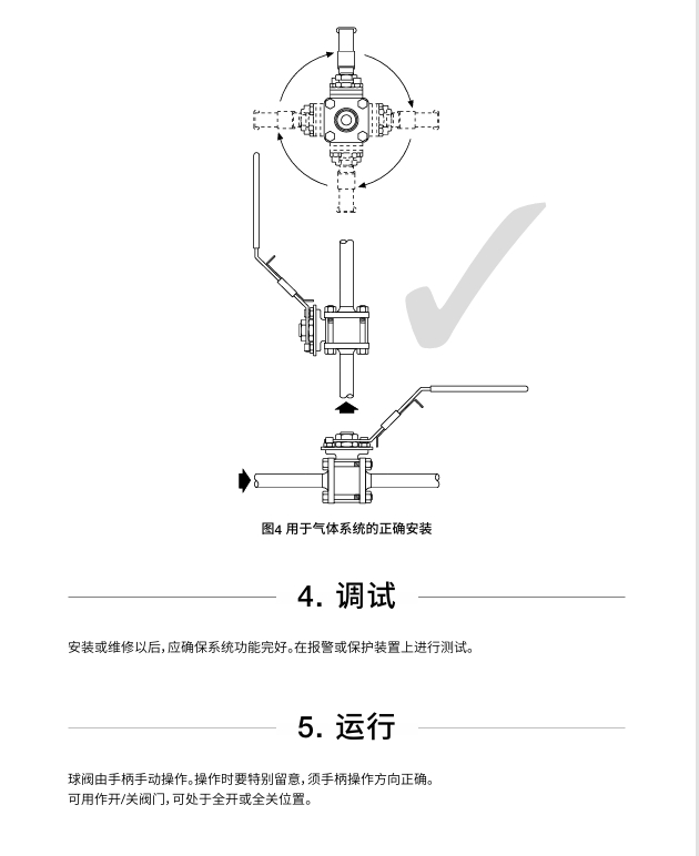 棋牌平台M70i ISO和M80i ISO不锈钢球阀安装方法
