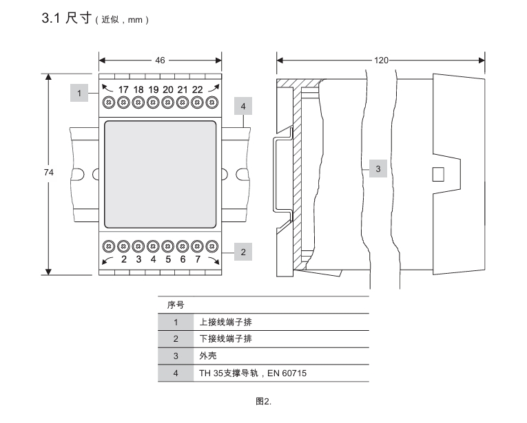 LCR2250液位控制器尺寸