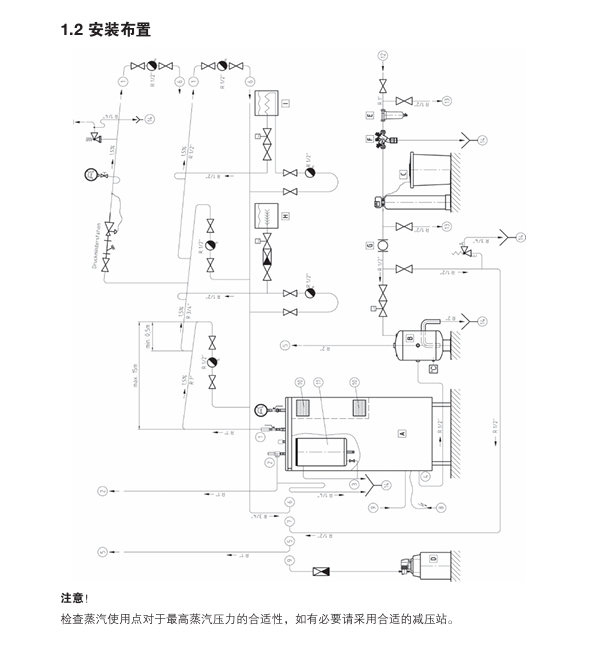 ECSG电蒸汽发生器 E6-72M安装图